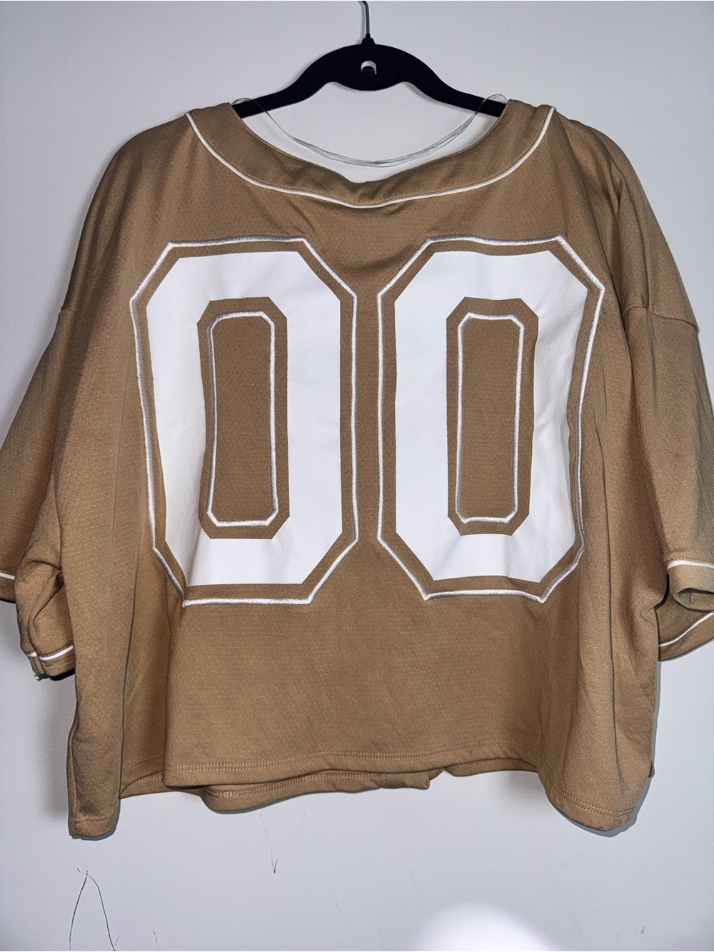 NWT Wild Fable Game Day Tan Brown Baseball Jersey XXL - Picture 4 of 4